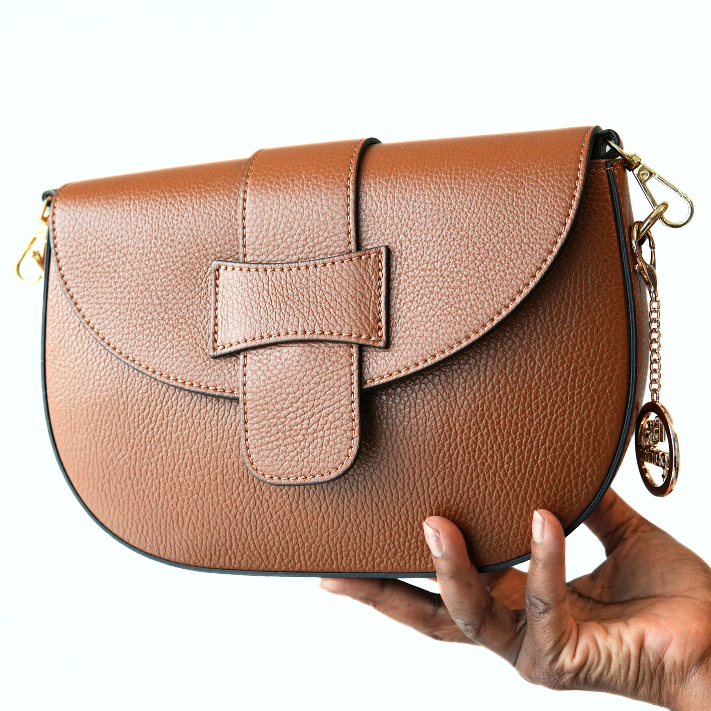 Lillian crossbody in cognac