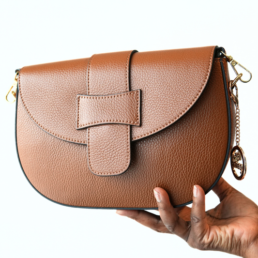 Lillian crossbody in cognac