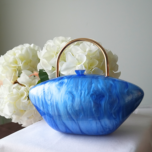 Dance clutch in royal blue